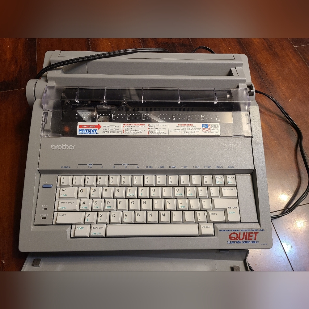 Brother gx-7500 typewriter  tested, working